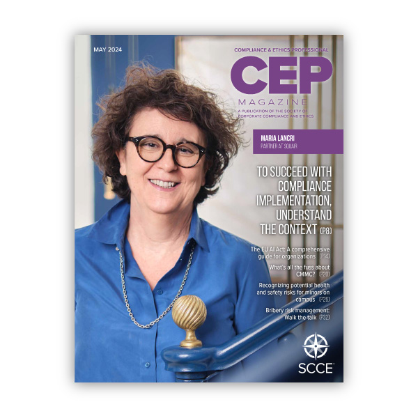 May 2024 Issue of CEP Magazine is now available!