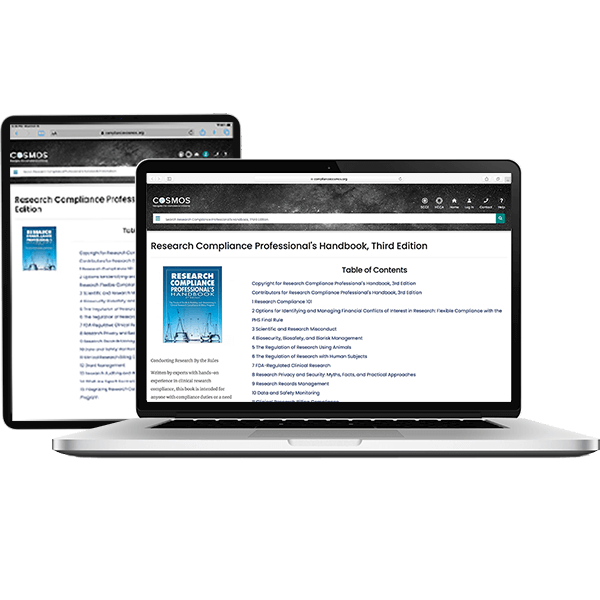 Research Compliance Professional's Handbook online access