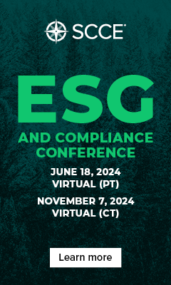 ESG and Compliance Conference | June 18, 2024, Virtual (PT) | November 7, 2024, Virtual (CT) | Learn more