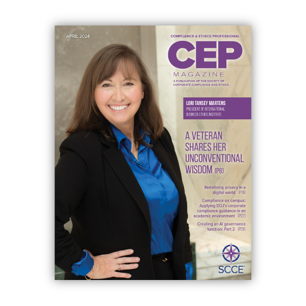April 2024 Issue of CEP Magazine is now available!