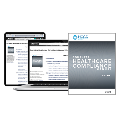 2023=4 Complete healthcare Compliance Manual now available in three purchasing options