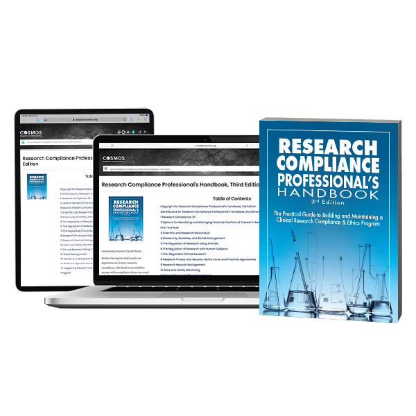 Research Compliance Professional's Handbook softcover book + online access
