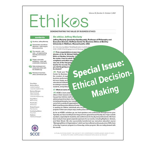 Member Exclusive!  January Special Issue Ethikos