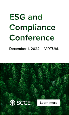 ESG and Compliance Conference | December 1, 2022 | Virtual | Learn more