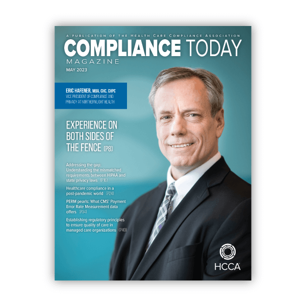 May 2023 Compliance Today is now available!