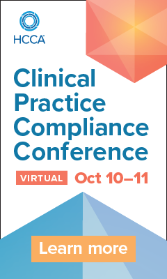 Virtual Clinical Practice Compliance Conference | October 11-12, 2023 | Learn more