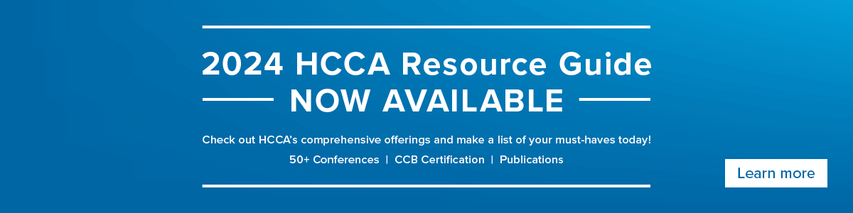 2024 HCCA Resource Guide