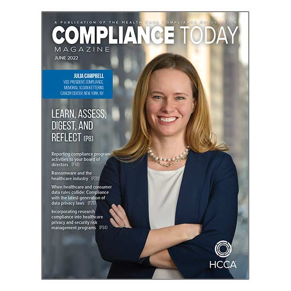 June 2022 Compliance Today