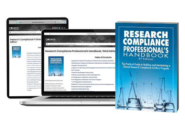 Research Compliance Professionals Handbook book and online access